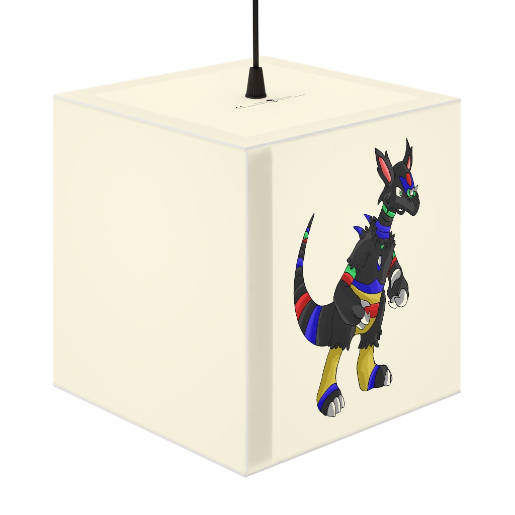 Rocino Personalized Lamp showcasing a unique cube design, perfect for indoor decor with relaxing lighting.