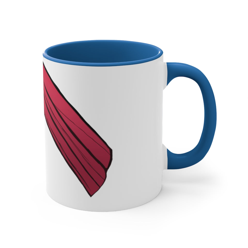 Rock Accent Coffee Mug with colorful interior and handle, showcasing a two-tone design and comfortable C-handle.