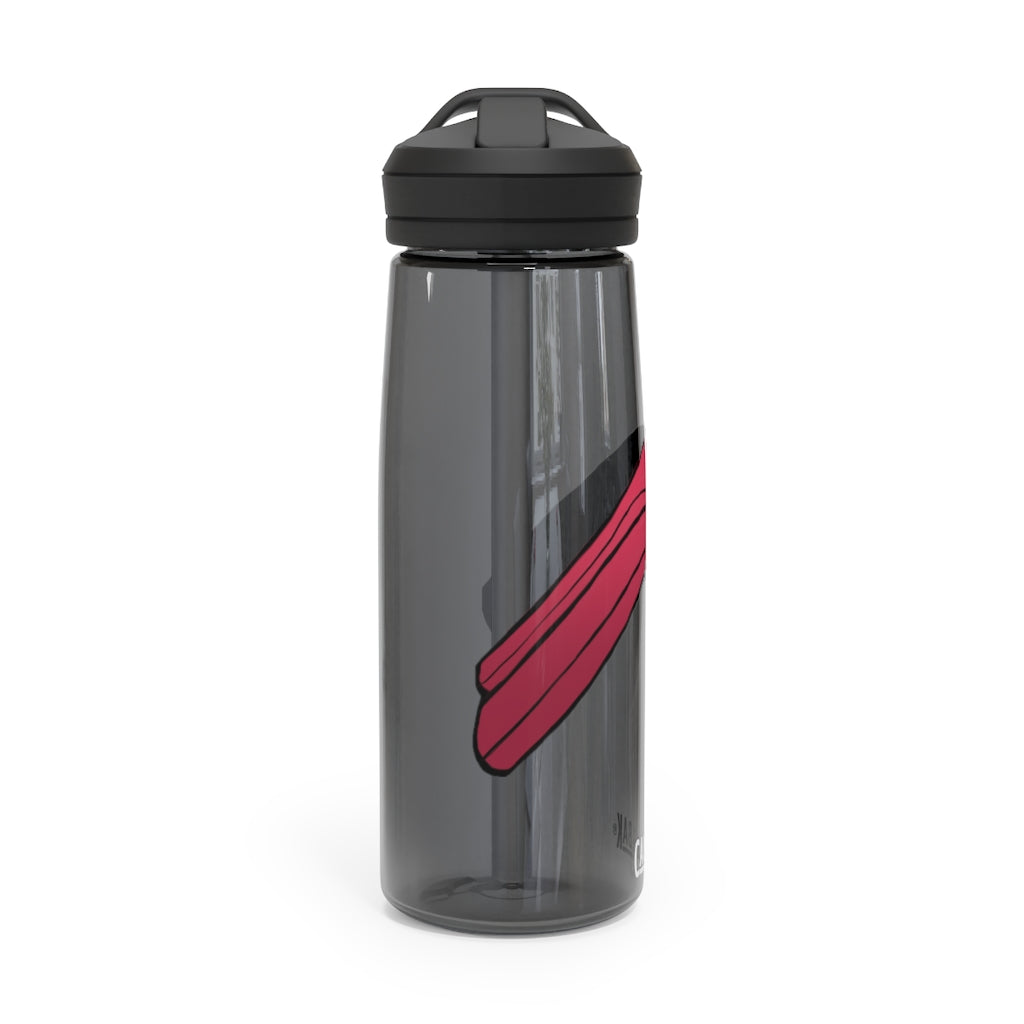 Rock CamelBak Eddy® Water Bottle in 20oz and 25oz sizes, showcasing its durable Tritan™ material and spill-proof design.