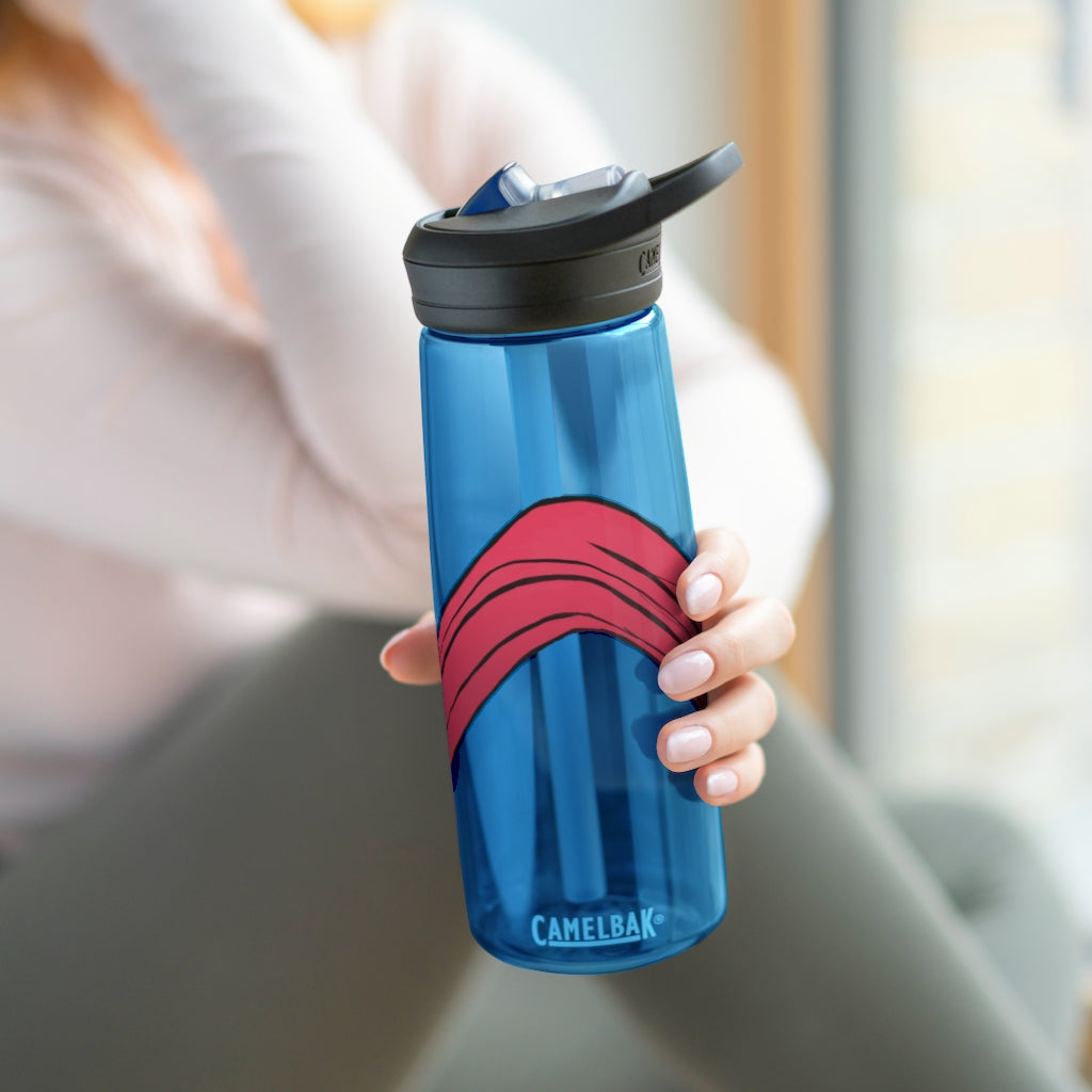 Rock CamelBak Eddy® Water Bottle in 20oz and 25oz sizes, showcasing its durable Tritan™ material and spill-proof design.