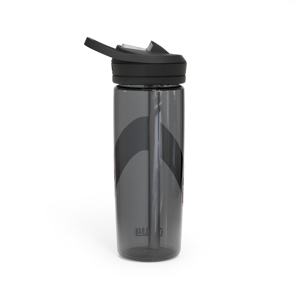 Rock CamelBak Eddy® Water Bottle in 20oz and 25oz sizes, showcasing its durable Tritan™ material and spill-proof design.