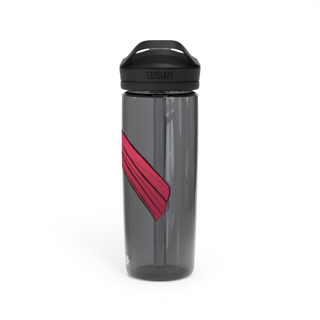 Rock CamelBak Eddy® Water Bottle in 20oz and 25oz sizes, showcasing its durable Tritan™ material and spill-proof design.