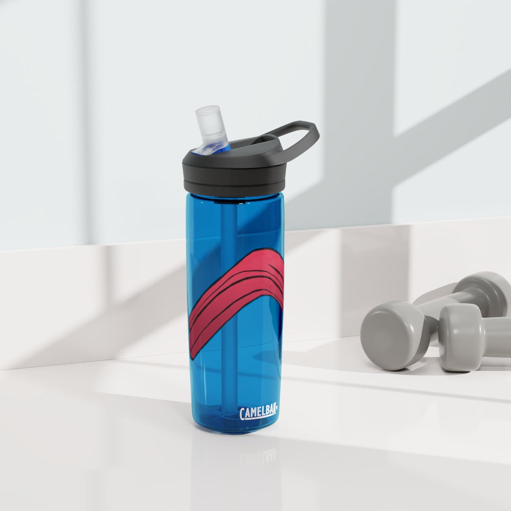 Rock CamelBak Eddy® Water Bottle in 20oz and 25oz sizes, showcasing its durable Tritan™ material and spill-proof design.