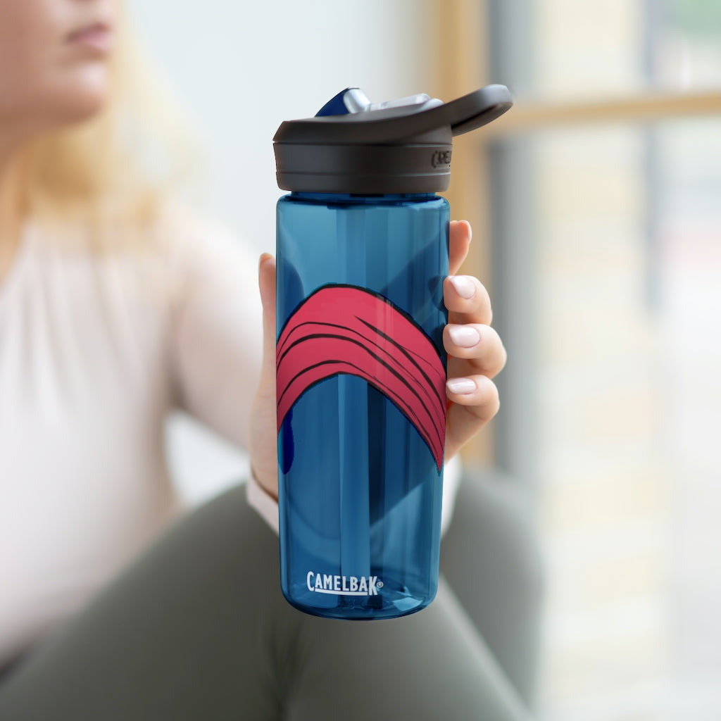 Rock CamelBak Eddy® Water Bottle in 20oz and 25oz sizes, showcasing its durable Tritan™ material and spill-proof design.