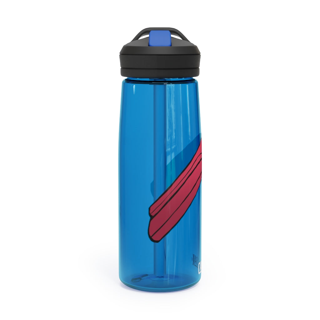 Rock CamelBak Eddy® Water Bottle in 20oz and 25oz sizes, showcasing its durable Tritan™ material and spill-proof design.