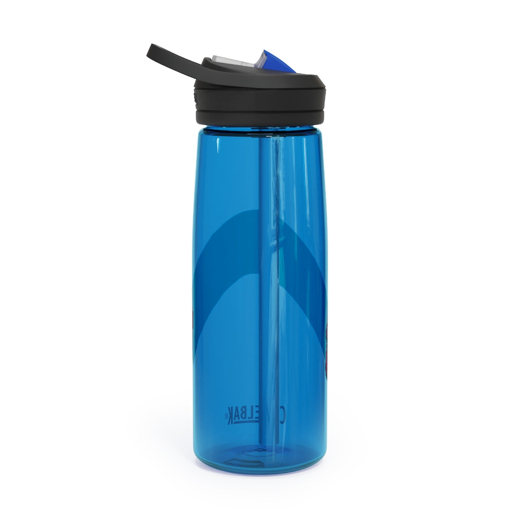 Rock CamelBak Eddy® Water Bottle in 20oz and 25oz sizes, showcasing its durable Tritan™ material and spill-proof design.