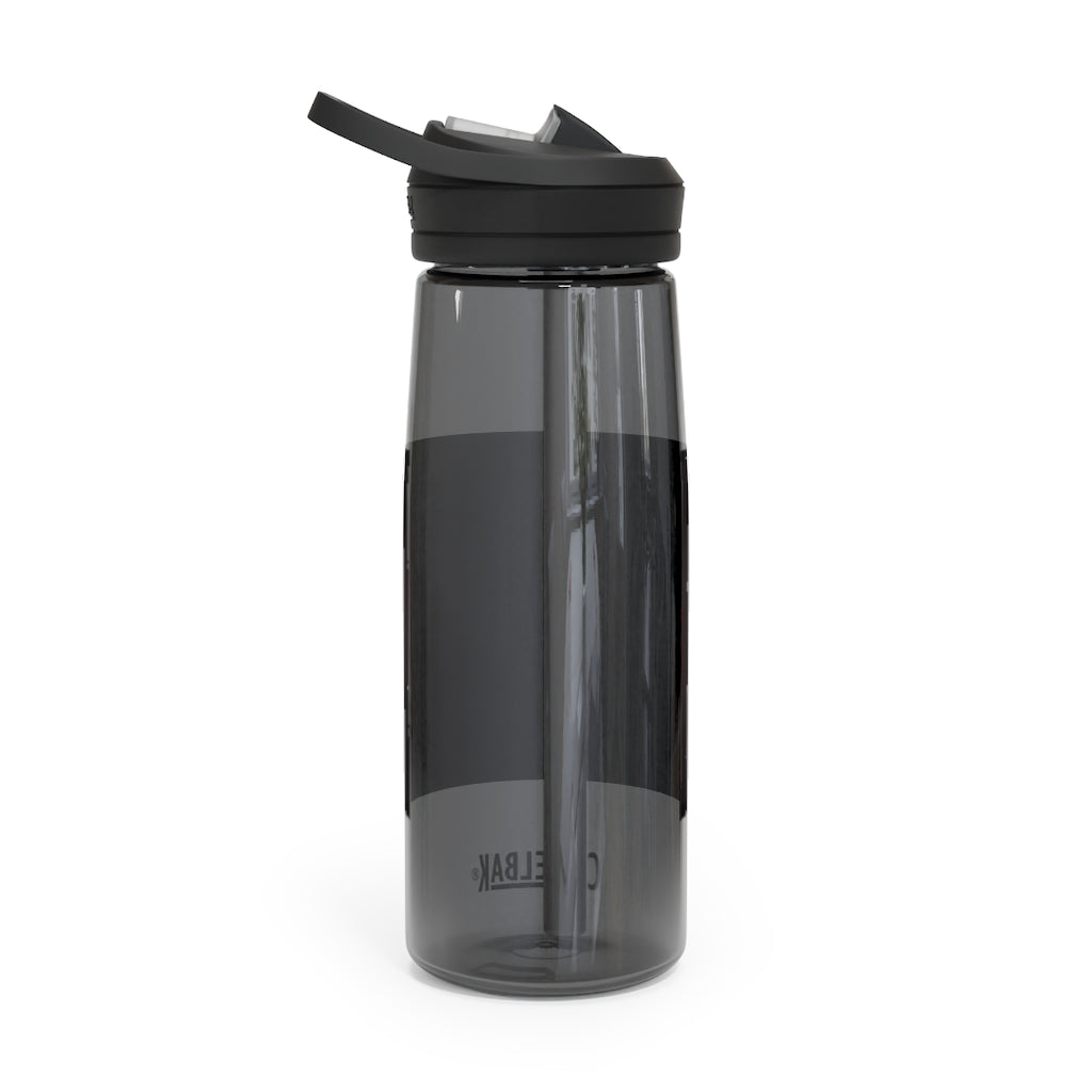 Rock Creature CamelBak Eddy® Water Bottle in 20oz and 25oz sizes, showcasing its durable Tritan™ material and spill-proof design.