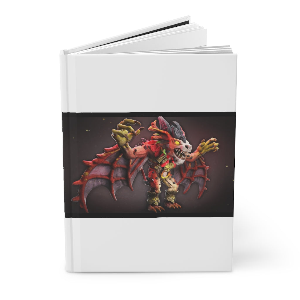 Rock Creature Hardcover Journal with matte finish, customizable covers, and lined pages, perfect for personal journaling.