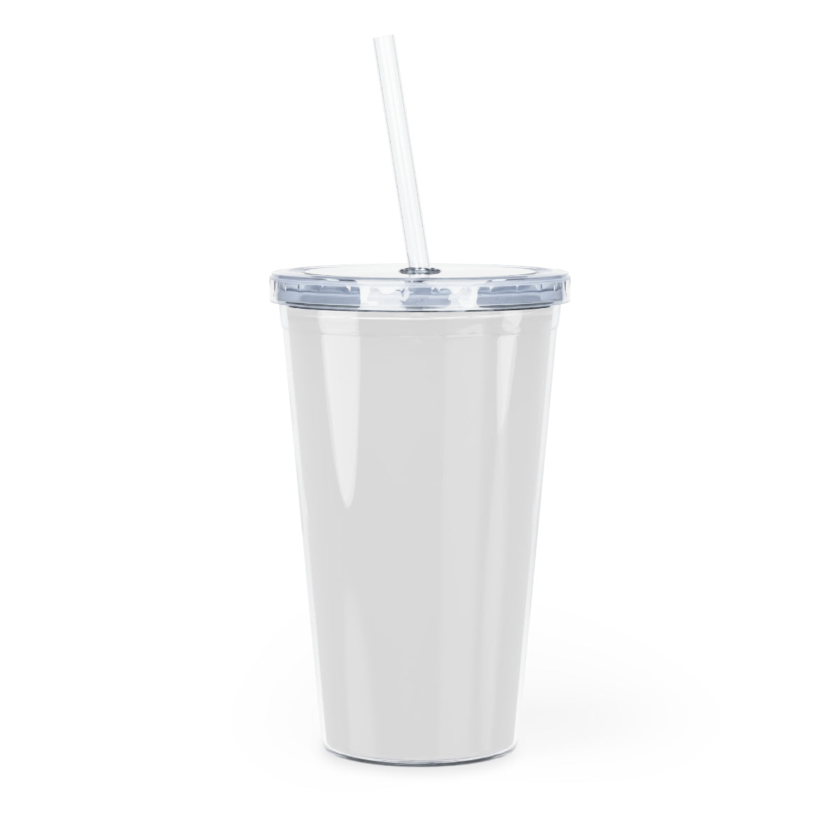 Rock Plastic Tumbler with Straw featuring a customizable design, lid, and reusable straw, perfect for events and everyday use.