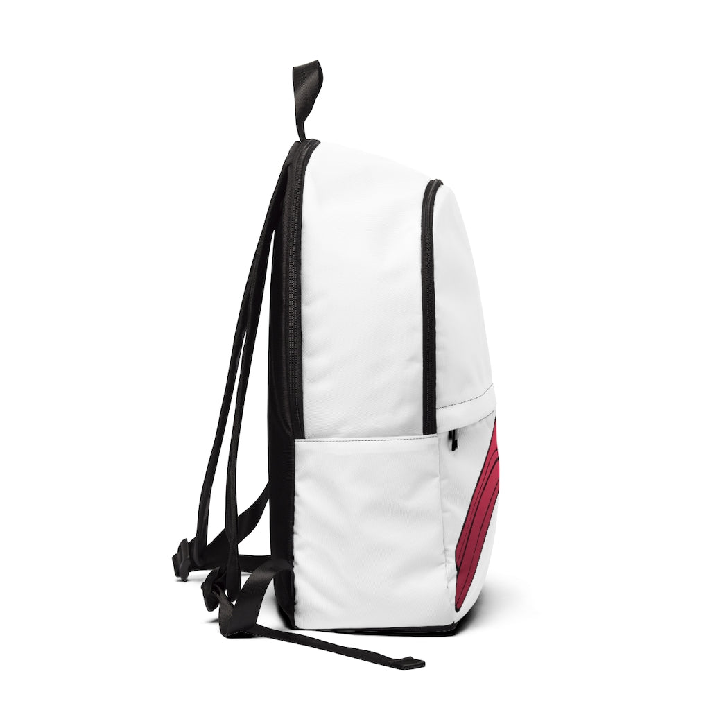 Rock Unisex Fabric Backpack in a stylish design, featuring adjustable straps and a padded back panel, perfect for school and travel.