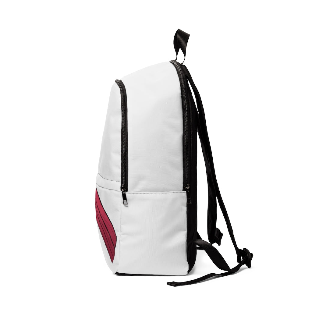 Rock Unisex Fabric Backpack in a stylish design, featuring adjustable straps and a padded back panel, perfect for school and travel.