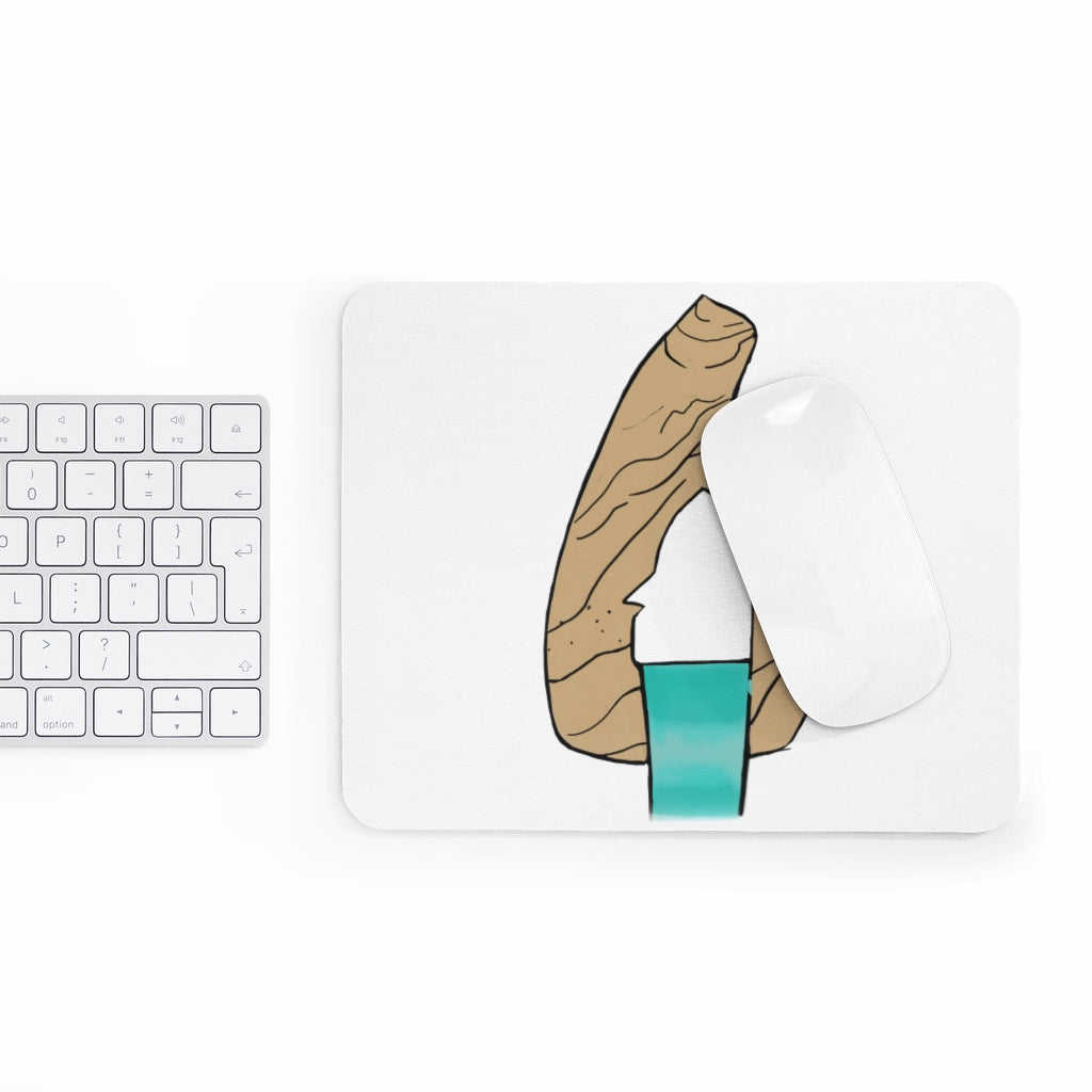 Rock with Water Mouse Pad featuring vibrant design and non-slip base, perfect for enhancing desk aesthetics and functionality.