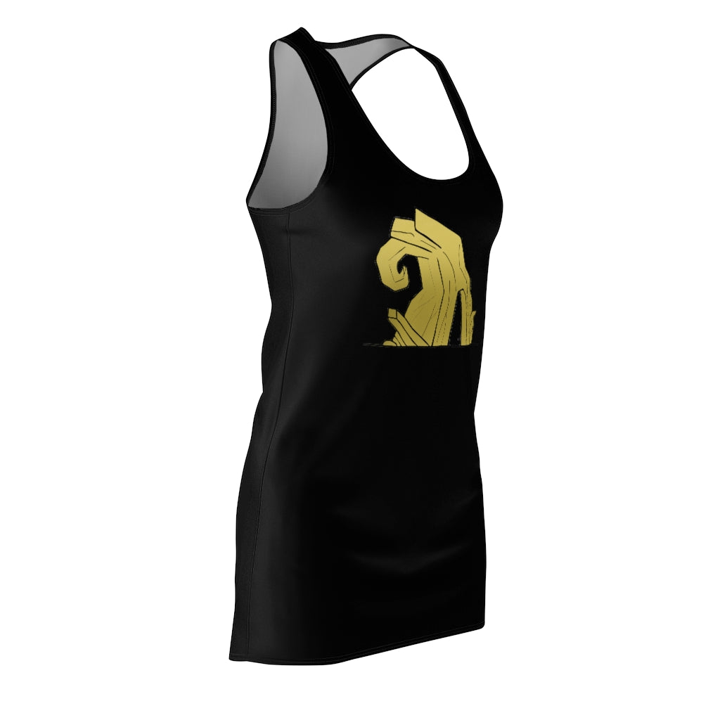 Rock Women's Cut & Sew Racerback Dress showcasing a stylish and comfortable design, perfect for various occasions.