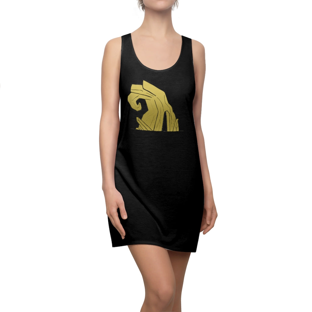 Rock Women's Cut & Sew Racerback Dress showcasing a stylish and comfortable design, perfect for various occasions.