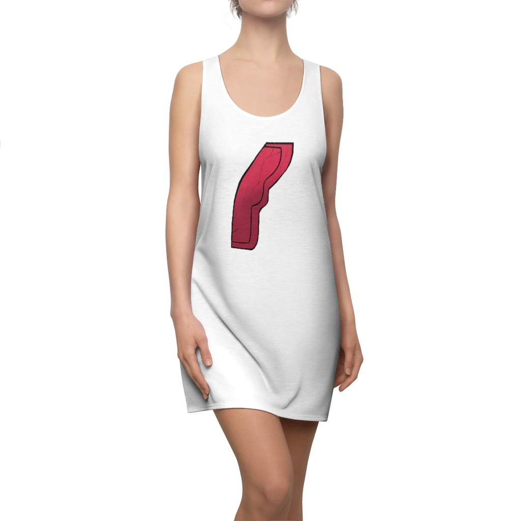 Rock Women's Cut & Sew Racerback Dress showcasing a stylish and feminine design, perfect for various occasions.