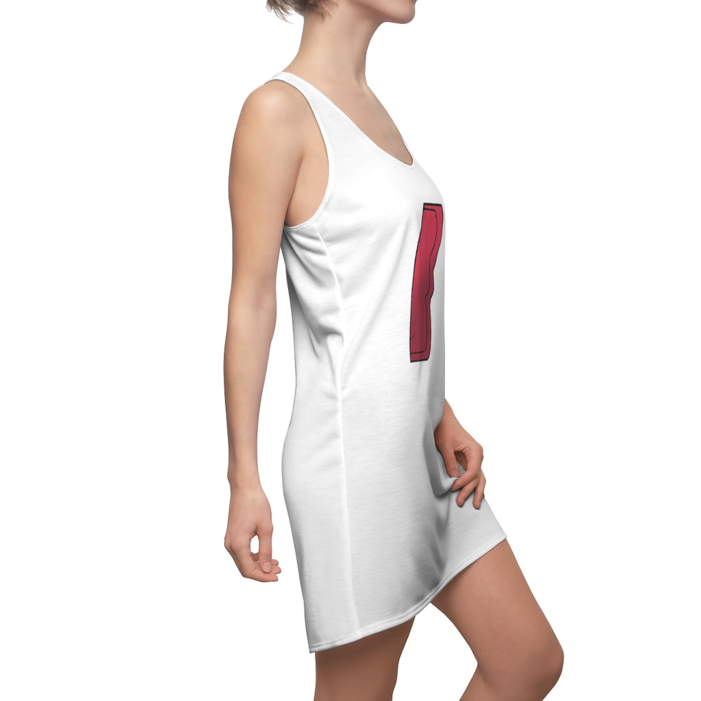 Rock Women's Cut & Sew Racerback Dress showcasing a stylish and feminine design, perfect for various occasions.