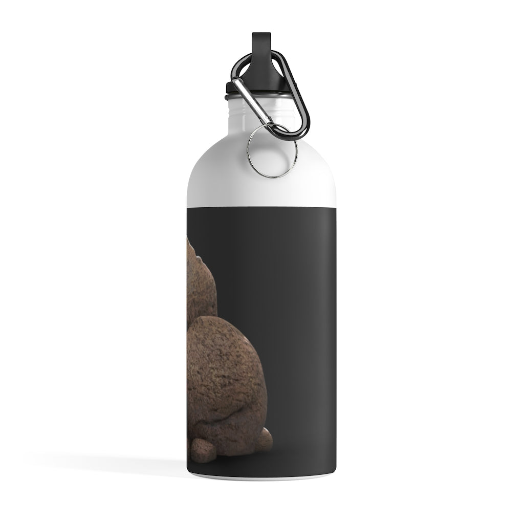 Rocks Stainless Steel Water Bottle with a plastic screw top and stylish print, perfect for hydration on the go.