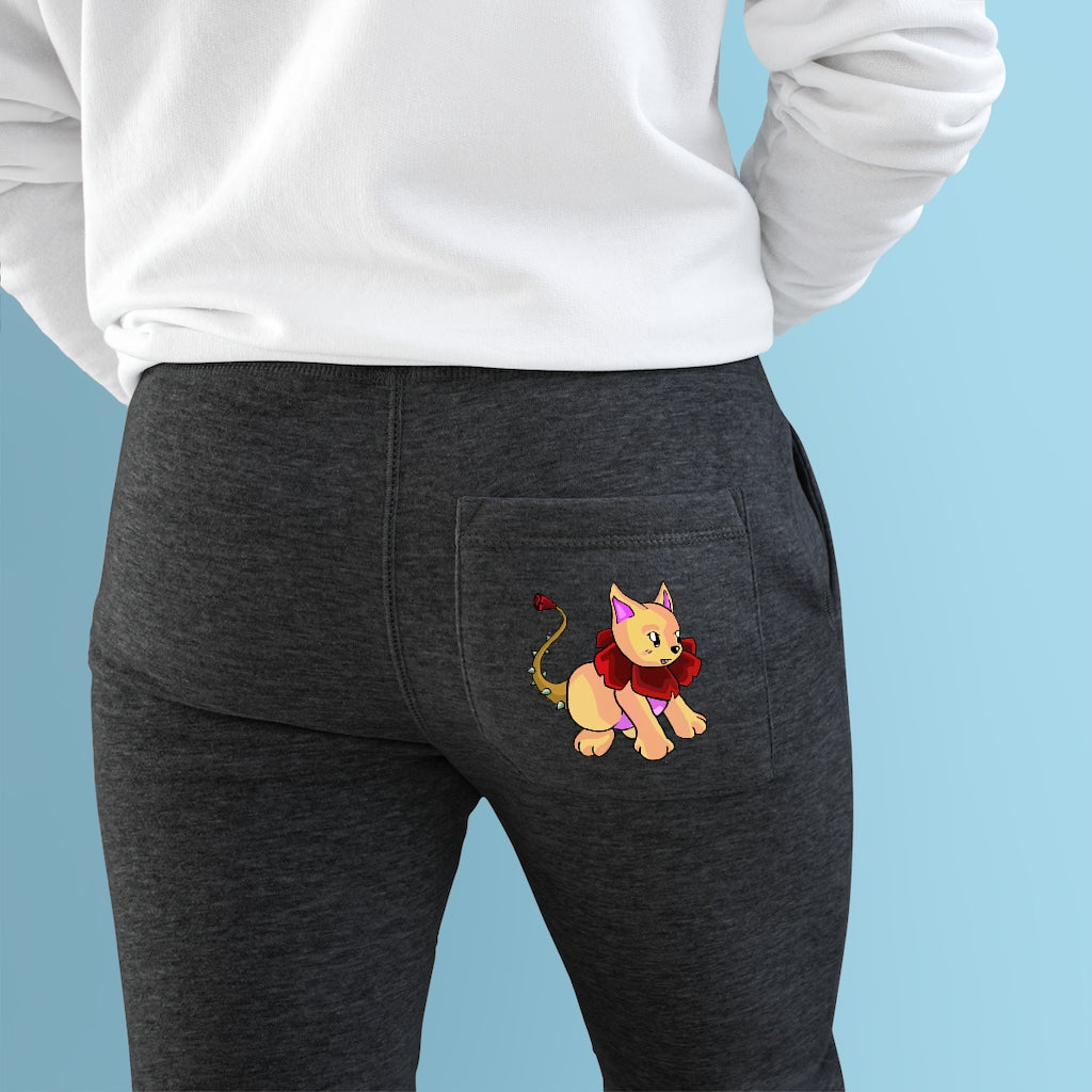 Rositty Premium Fleece Joggers showcasing customizable back pocket and side pockets in a stylish design.