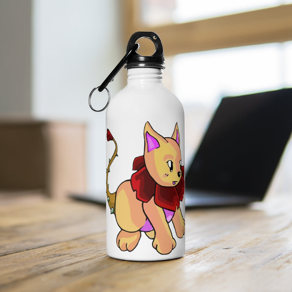 Rositty Stainless Steel Water Bottle with a plastic screw top and stylish print, perfect for hydration on the go.