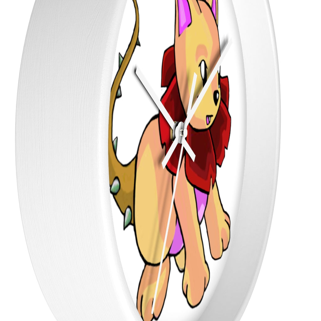 Rositty Wall Clock featuring a wooden frame and plexiglass face, designed for indoor use with a silent mechanism.