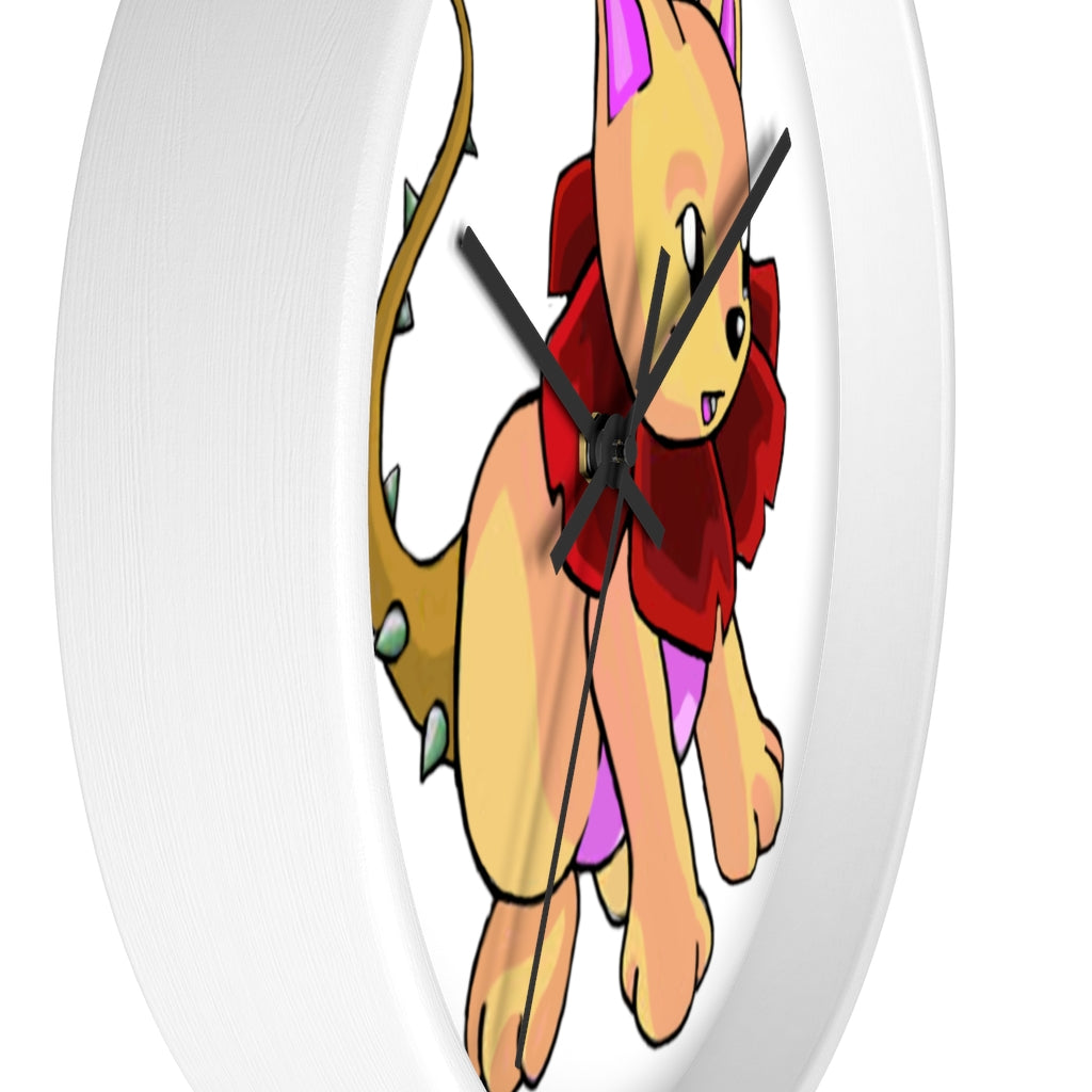 Rositty Wall Clock featuring a wooden frame and plexiglass face, designed for indoor use with a silent mechanism.