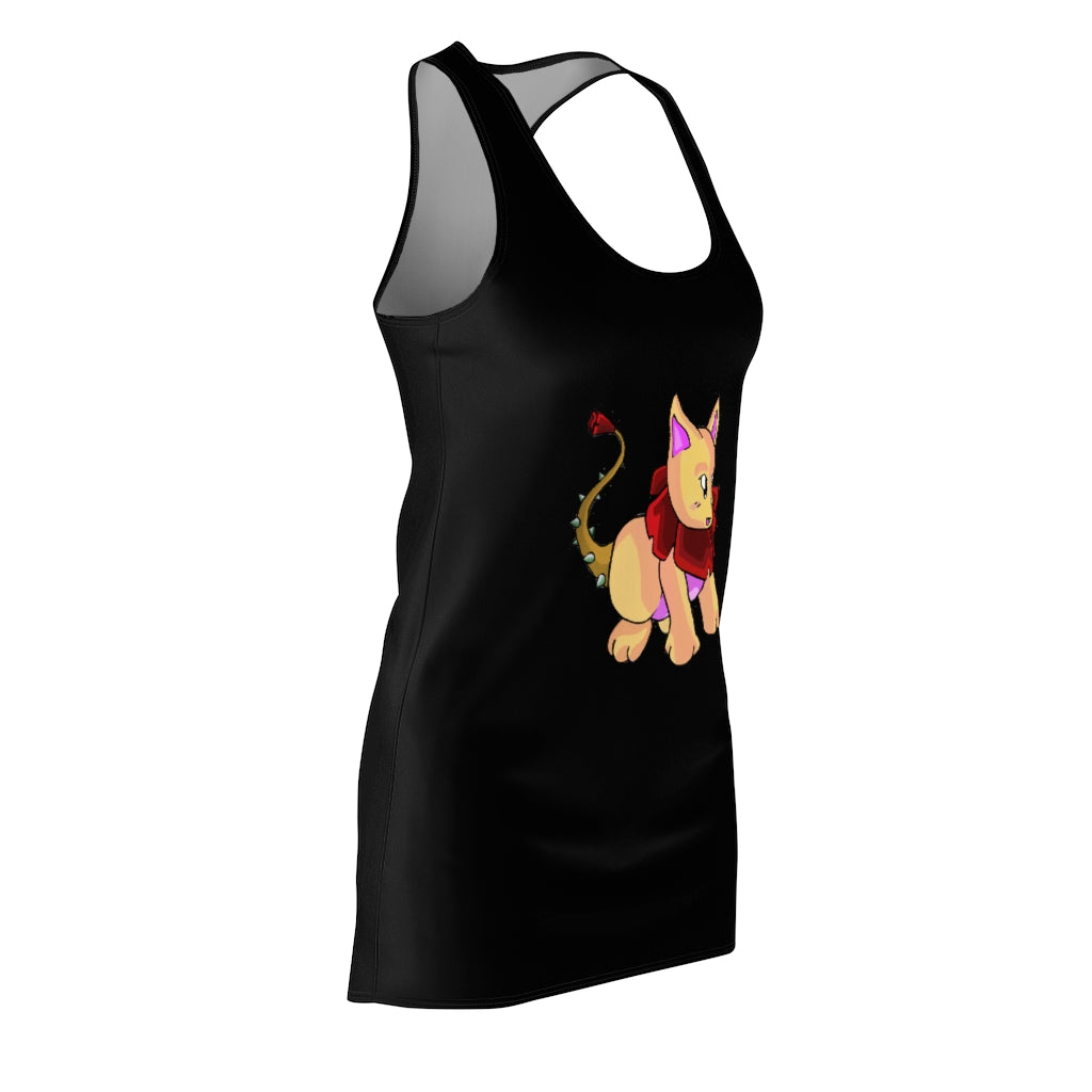 Rositty Women's Cut & Sew Racerback Dress in a stylish design, showcasing a feminine silhouette and sporty racerback style.