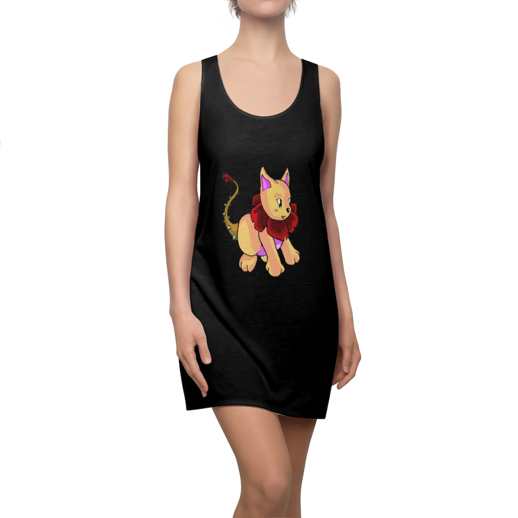 Rositty Women's Cut & Sew Racerback Dress in a stylish design, showcasing a feminine silhouette and sporty racerback style.