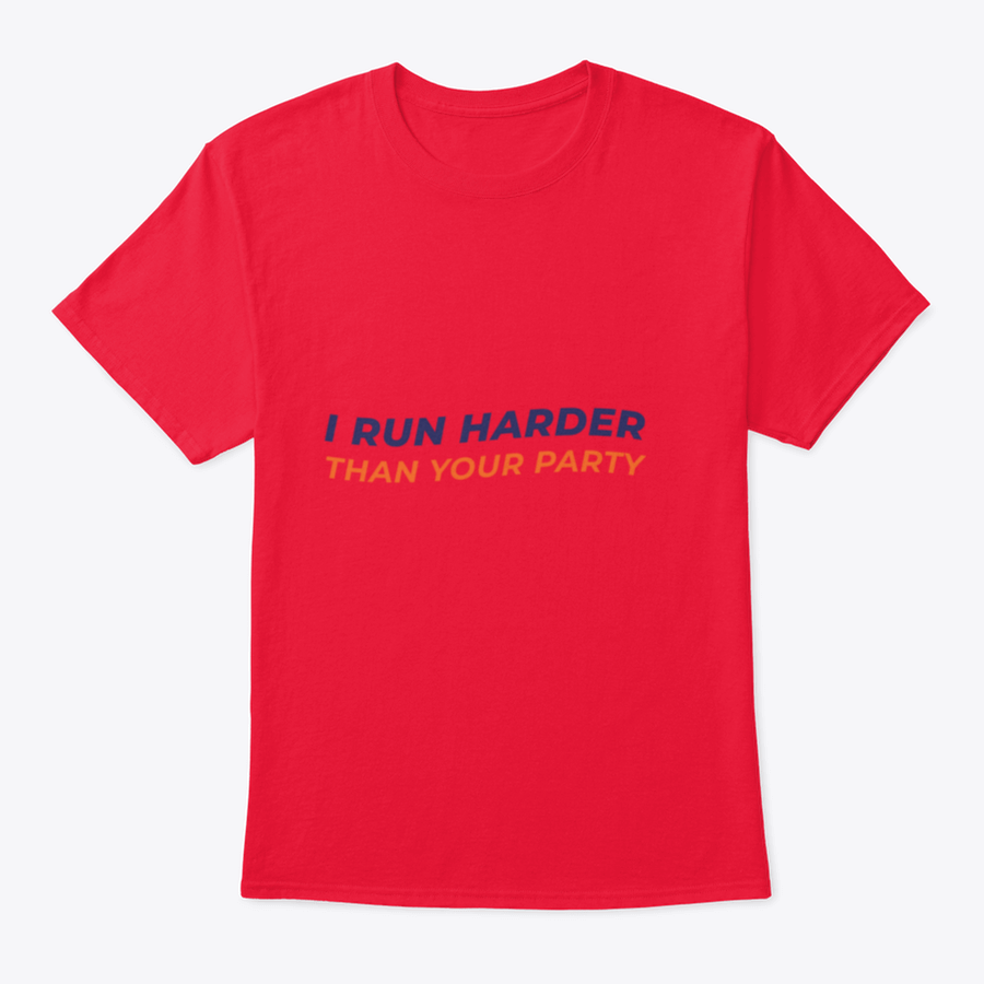 Run Harder Motivational Quote T-shirt in grey, showcasing inspirational text and comfortable fit.