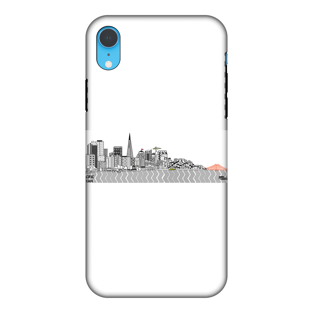 San Francisco Towel Fully Printed Tough Phone Case showcasing vibrant design and dual-layer protection.