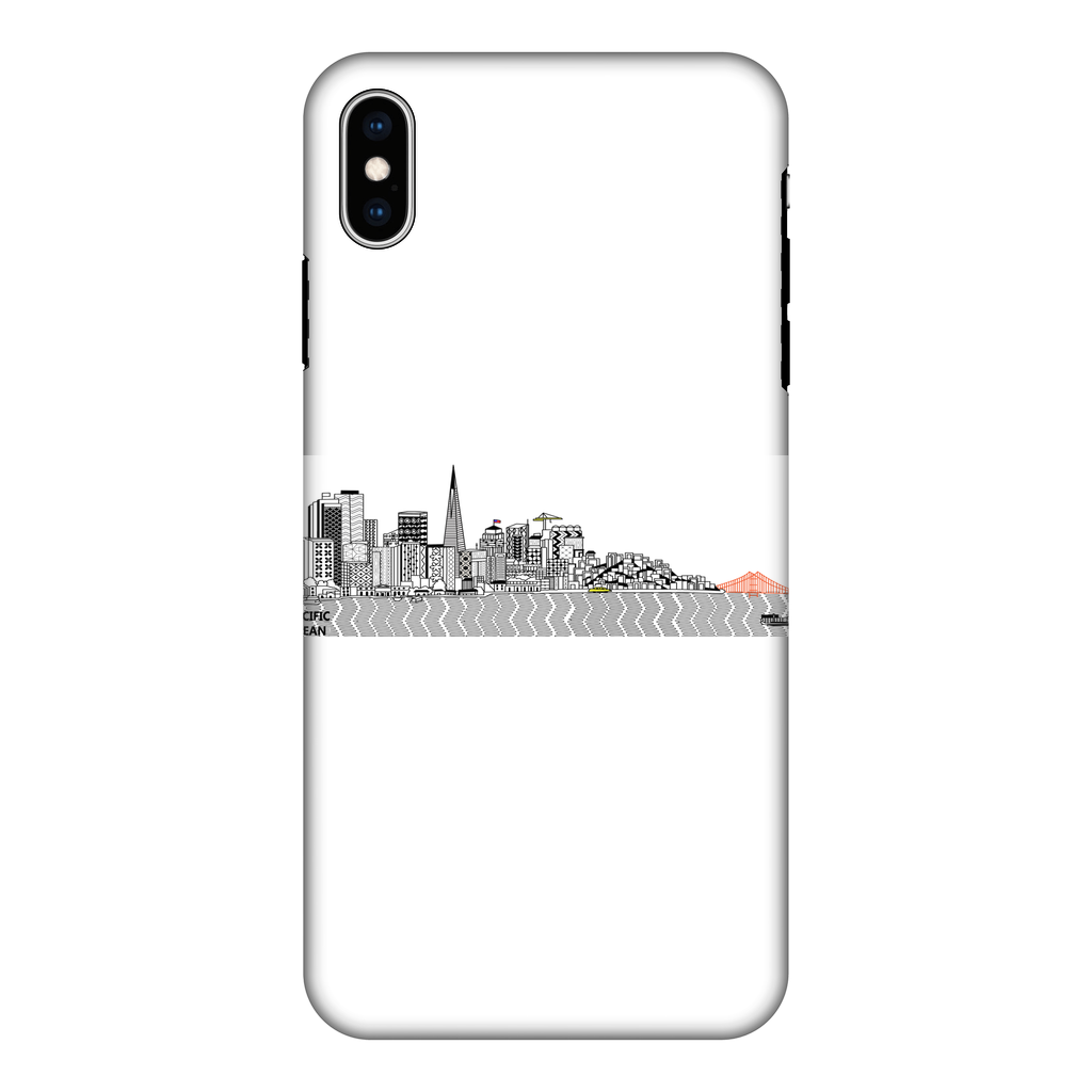 San Francisco Towel Fully Printed Tough Phone Case showcasing vibrant design and dual-layer protection.