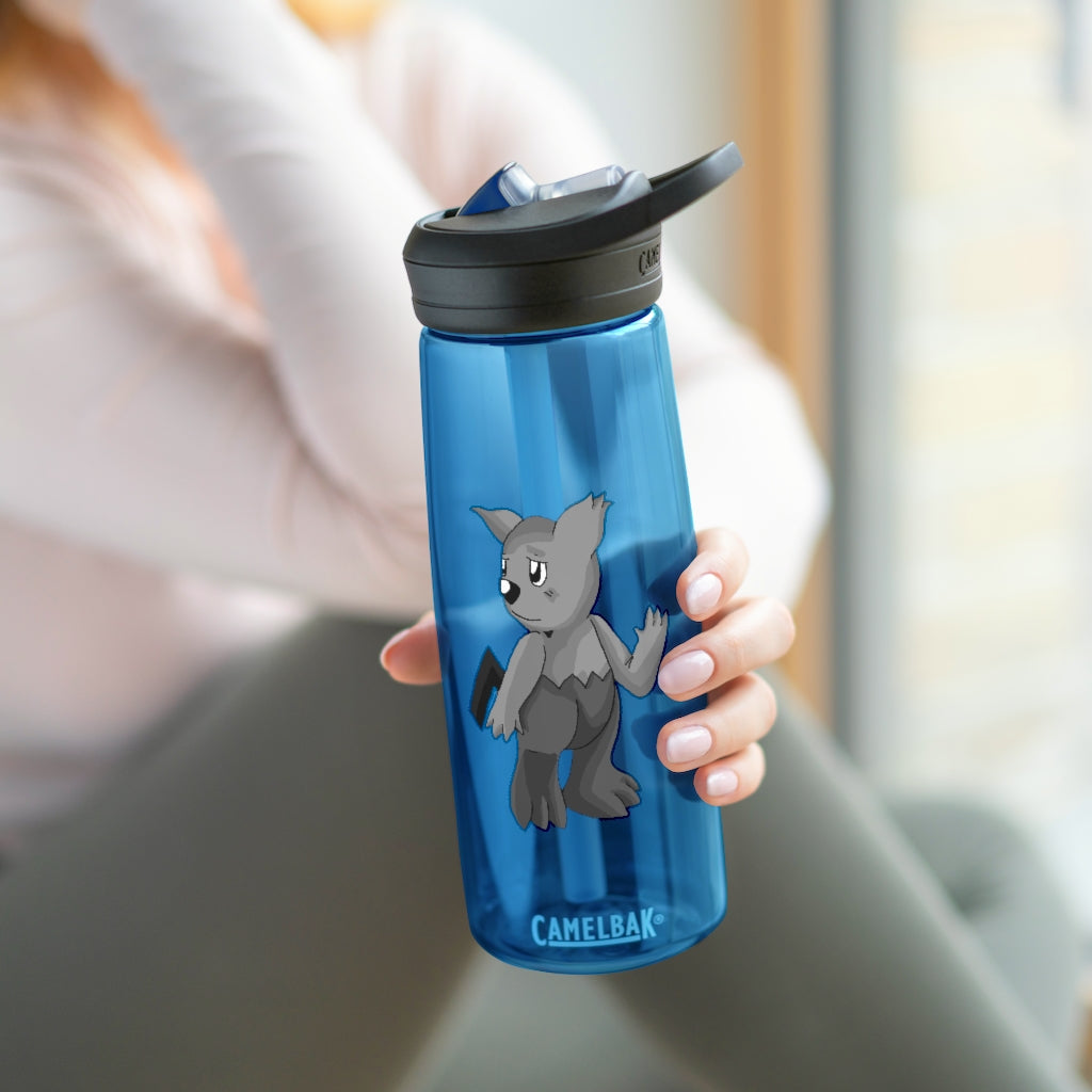 Sarcoot CamelBak Eddy® Water Bottle in 20oz and 25oz sizes, showcasing its durable Tritan™ material and personalized design.