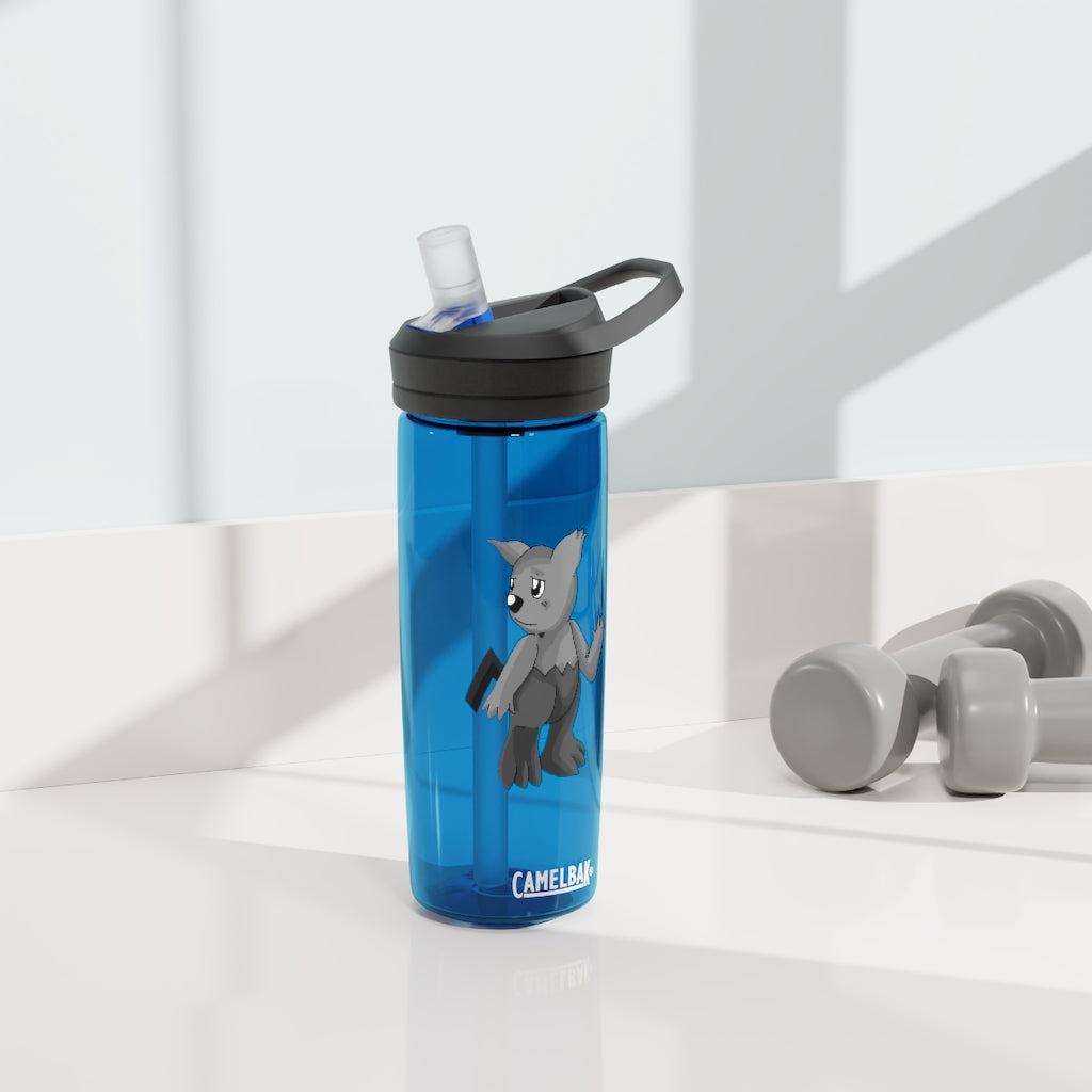 Sarcoot CamelBak Eddy® Water Bottle in 20oz and 25oz sizes, showcasing its durable Tritan™ material and personalized design.