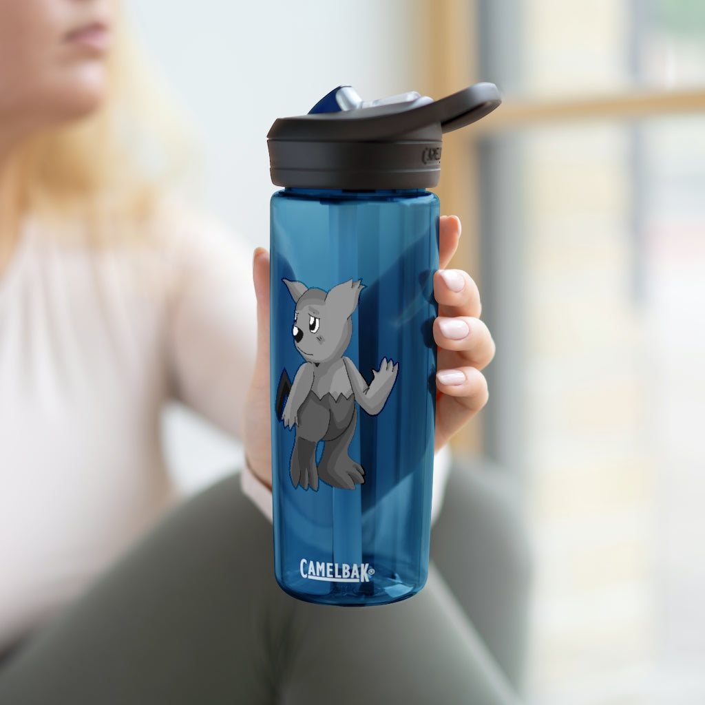 Sarcoot CamelBak Eddy® Water Bottle in 20oz and 25oz sizes, showcasing its durable Tritan™ material and personalized design.