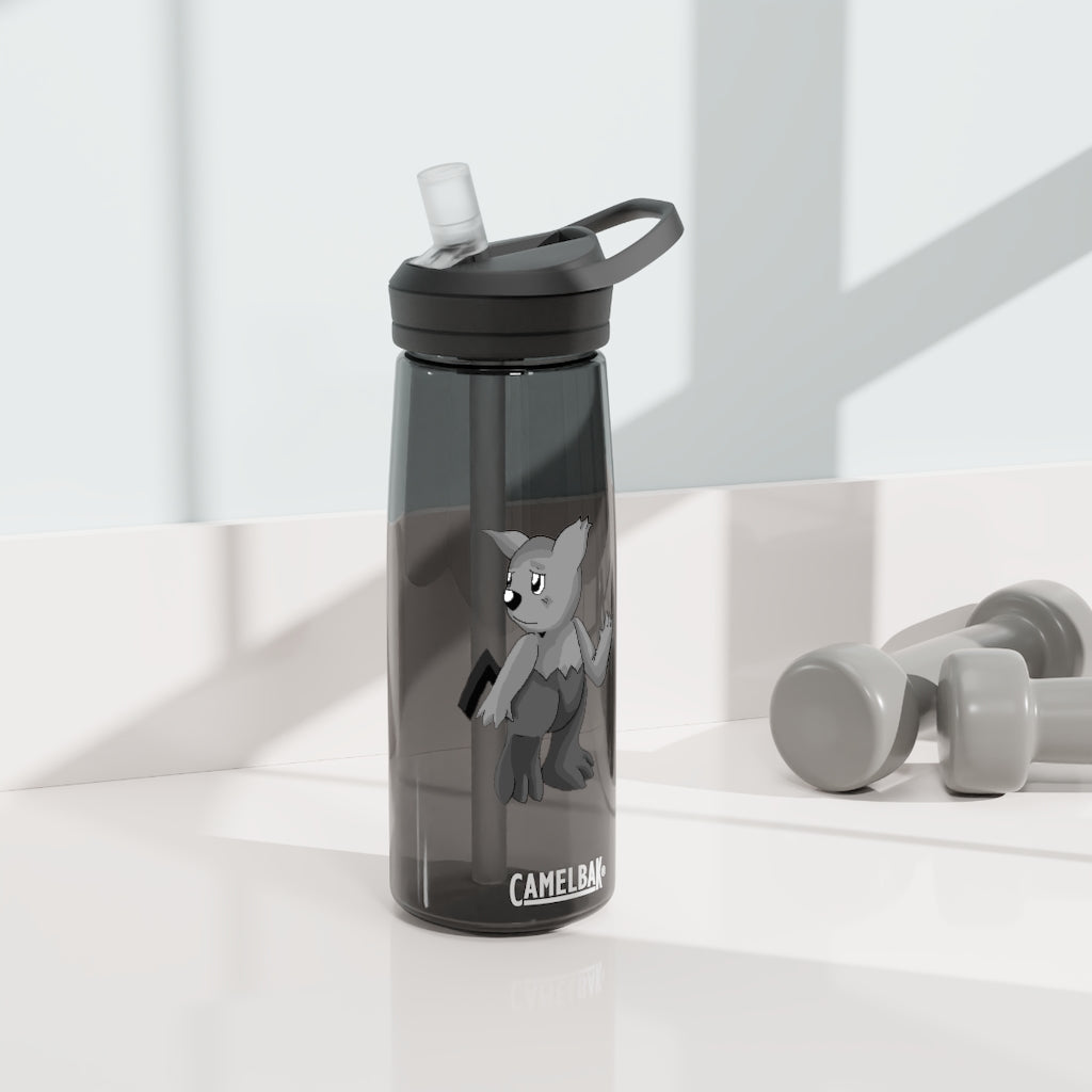 Sarcoot CamelBak Eddy® Water Bottle in 20oz and 25oz sizes, showcasing its durable Tritan™ material and personalized design.