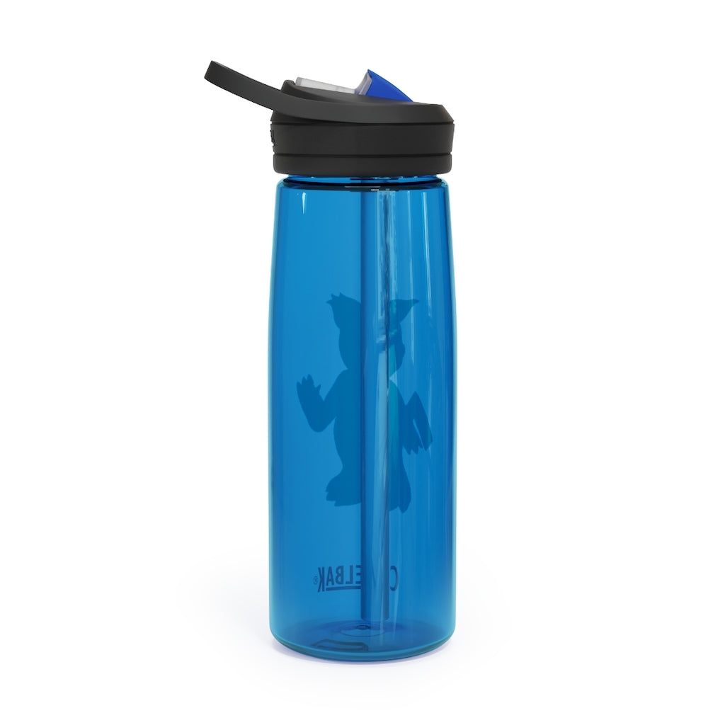 Sarcoot CamelBak Eddy® Water Bottle in 20oz and 25oz sizes, showcasing its durable Tritan™ material and personalized design.