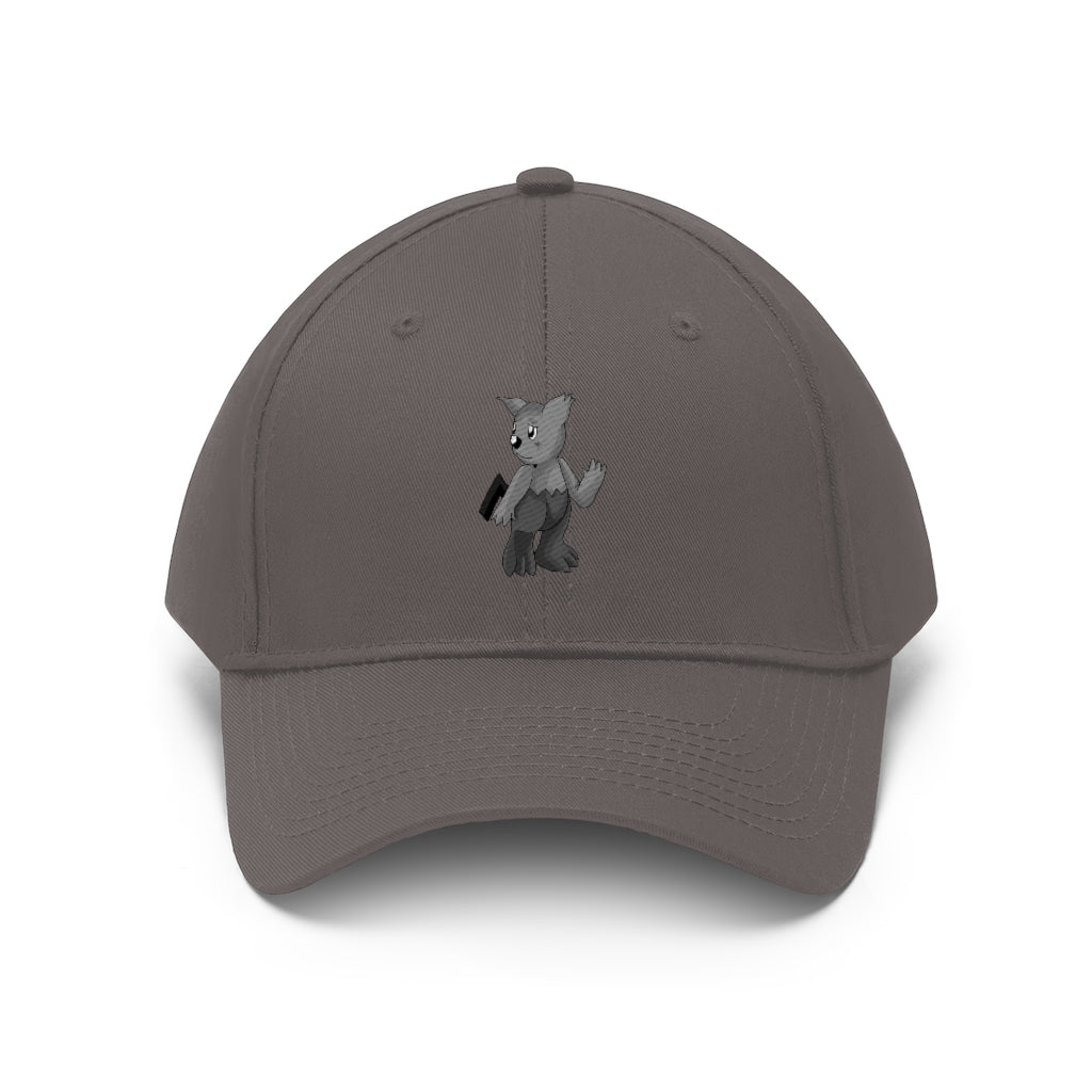 Sarcoot Unisex Twill Hat in classic design, made from 100% cotton twill, featuring adjustable Velcro closure.