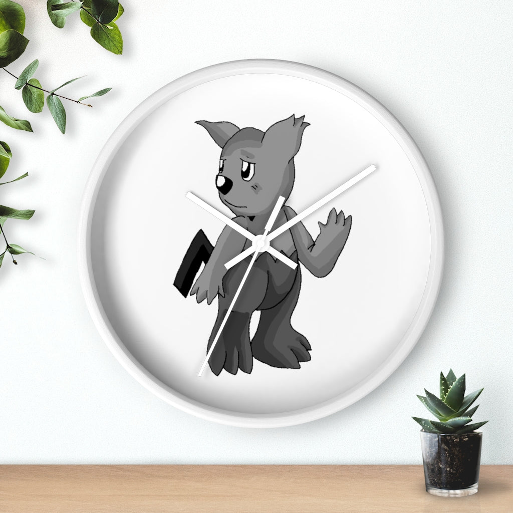 Sarcoot Wall Clock with wooden frame and plexiglass face, showcasing a modern design suitable for indoor use.