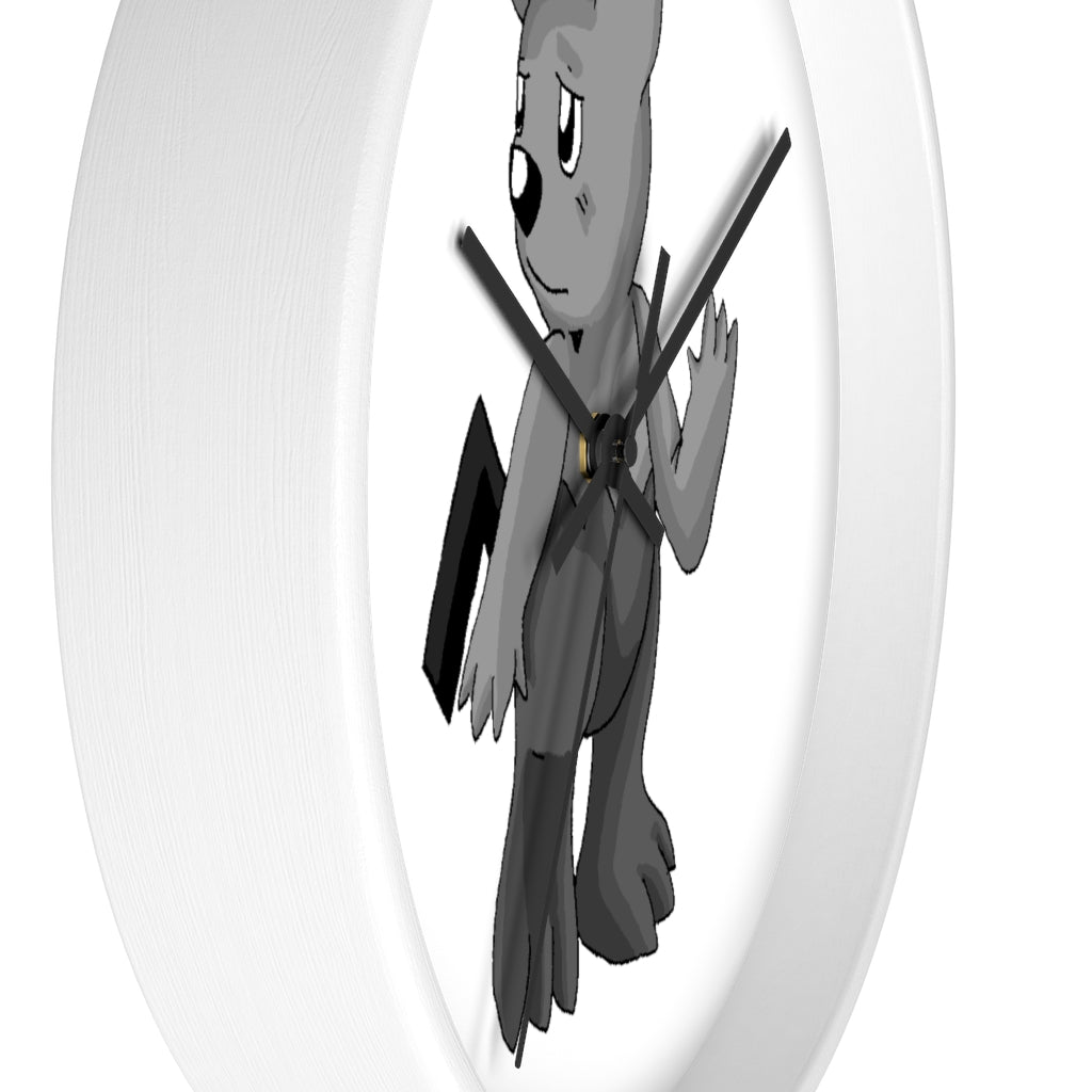 Sarcoot Wall Clock with wooden frame and plexiglass face, showcasing a modern design suitable for indoor use.