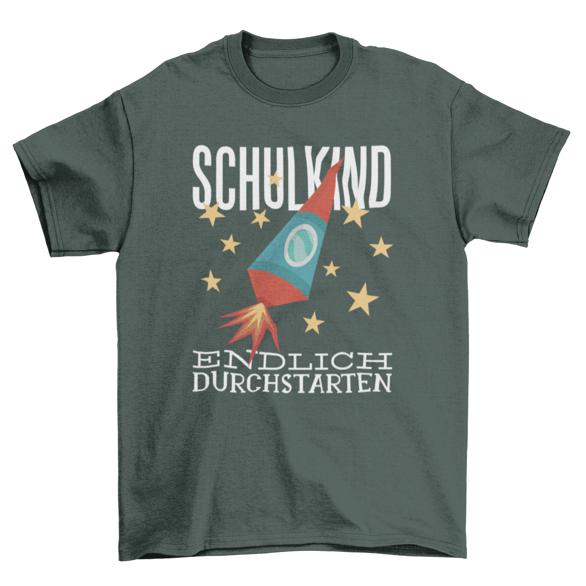 A colorful School German T-Shirt featuring a traditional German candy cone design, perfect for kids on their first school day.