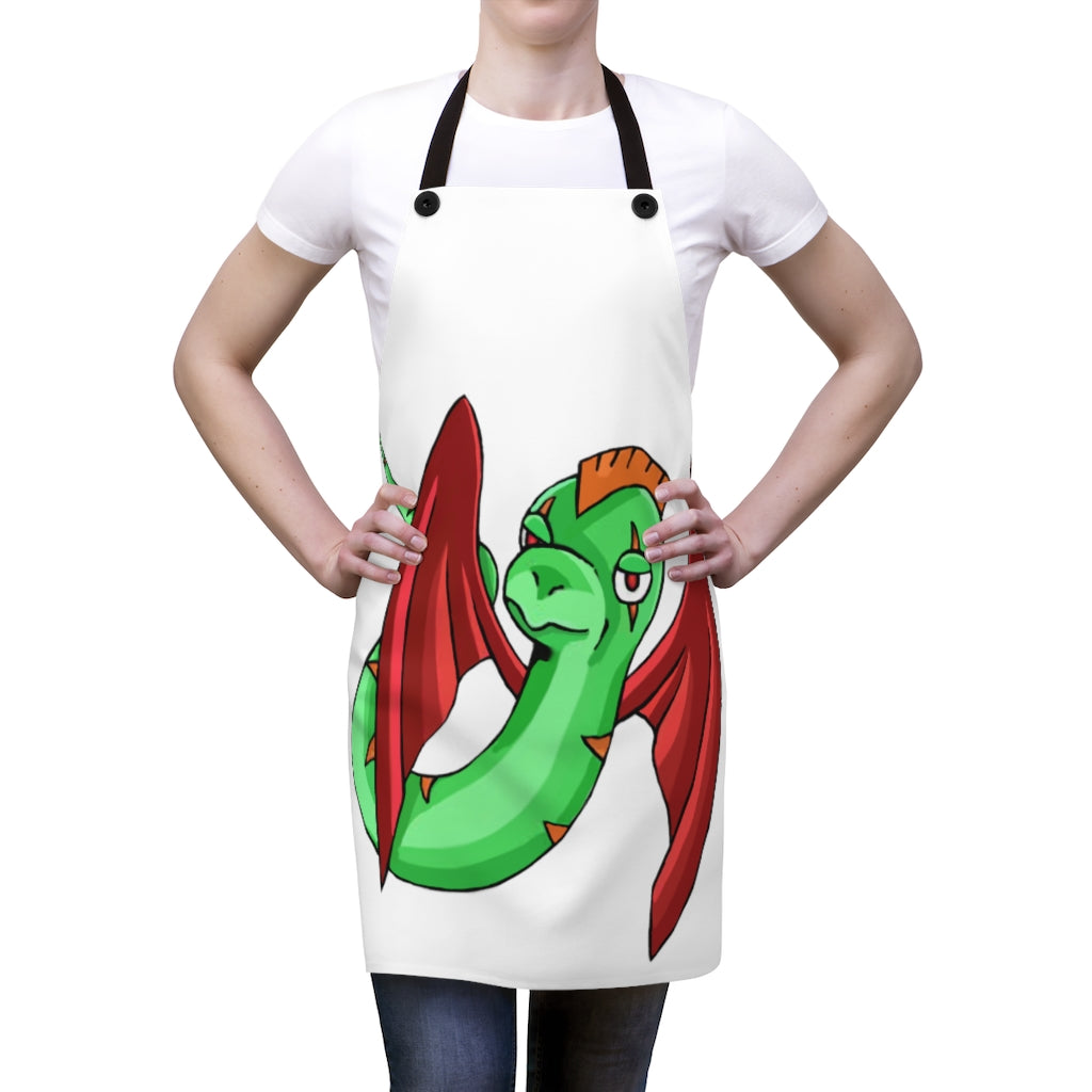 Screech Apron featuring a stylish design with black detachable twill straps, perfect for cooking and backyard cookouts.