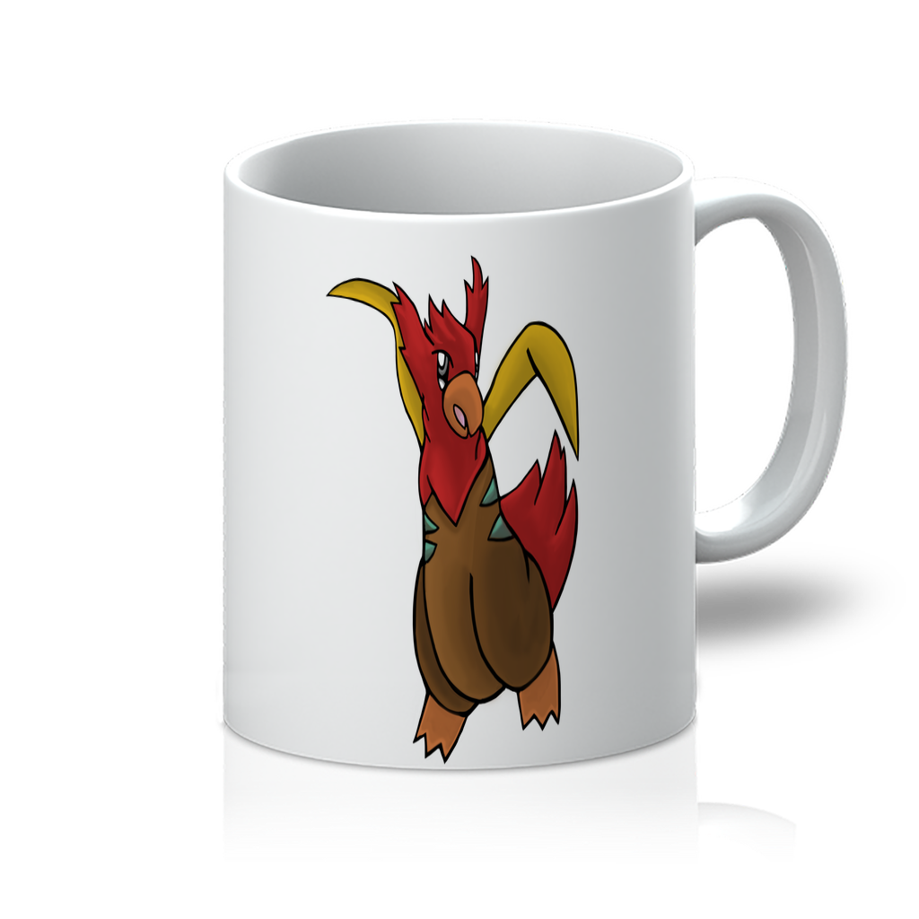 Seagul 11oz Mug with vibrant sublimation print on a flawless white surface, showcasing its durability and design quality.