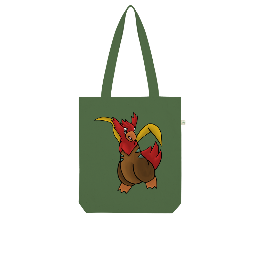 Seagul Organic Tote Bag made from 100% combed organic cotton, featuring a stylish design and eco-friendly kraft paper packaging.