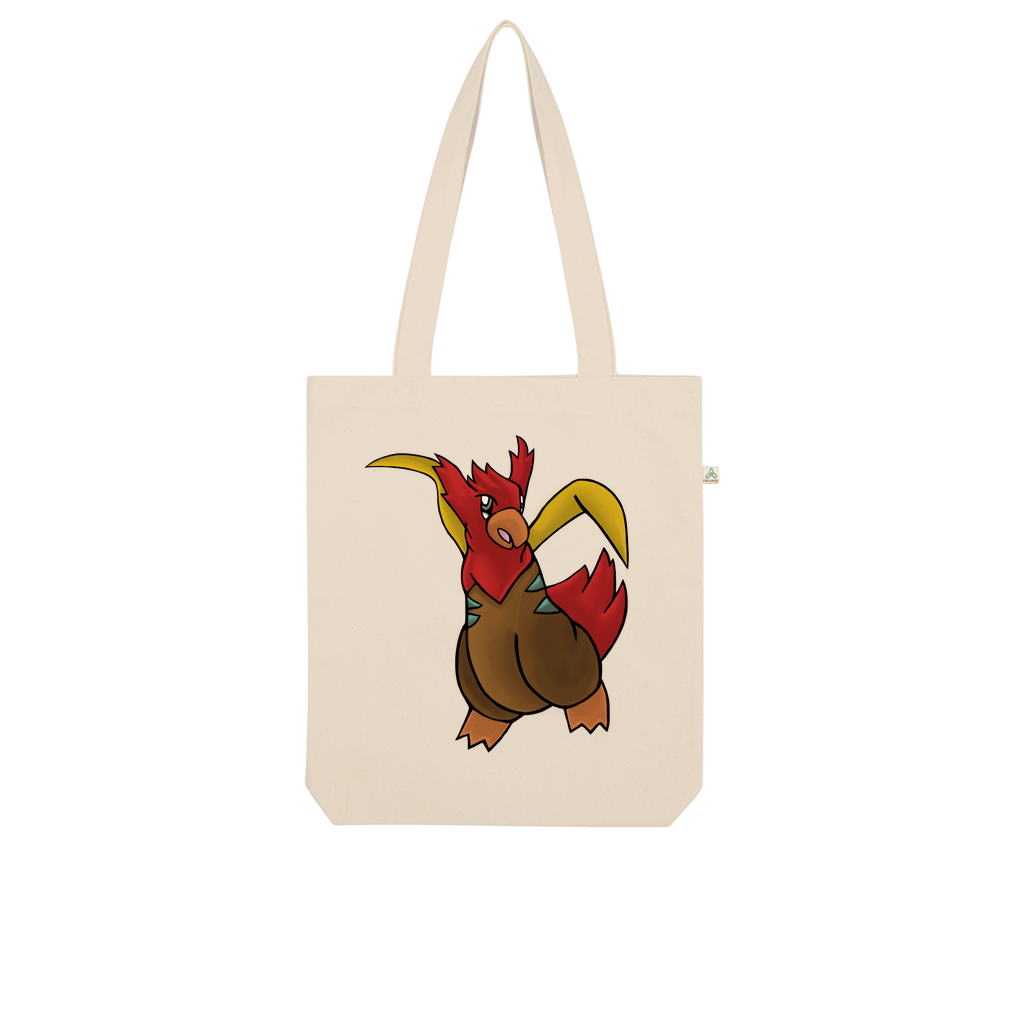 Seagul Organic Tote Bag made from 100% combed organic cotton, featuring a stylish design and eco-friendly kraft paper packaging.