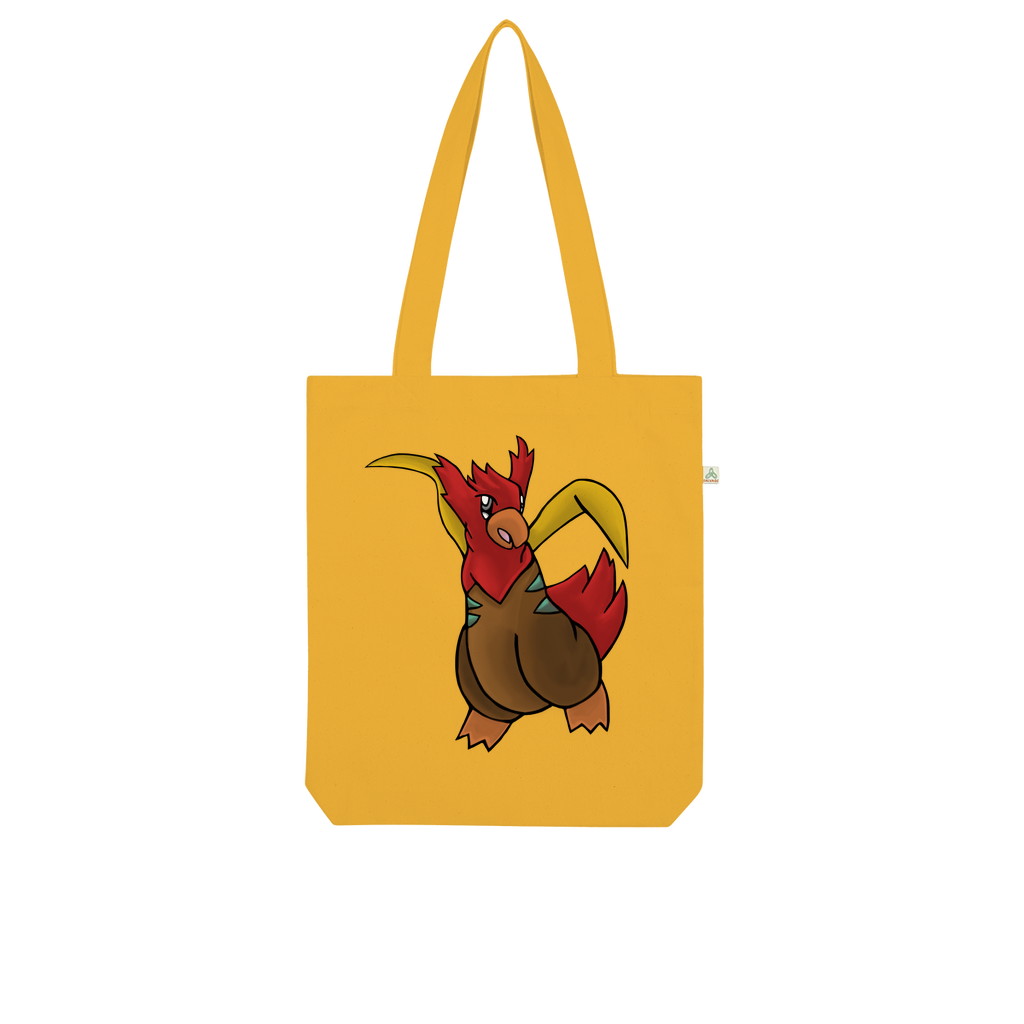 Seagul Organic Tote Bag made from 100% combed organic cotton, featuring a stylish design and eco-friendly kraft paper packaging.