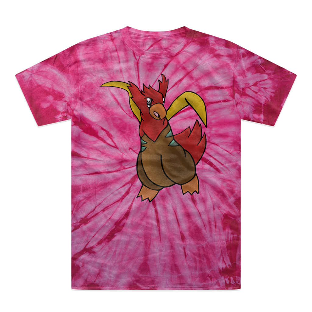 Seagul Tonal Spider Tie-Dye T-Shirt showcasing vibrant colors and unique patterns, made from 100% heavyweight cotton.