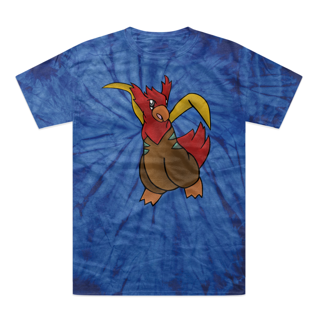 Seagul Tonal Spider Tie-Dye T-Shirt showcasing vibrant colors and unique patterns, made from 100% heavyweight cotton.