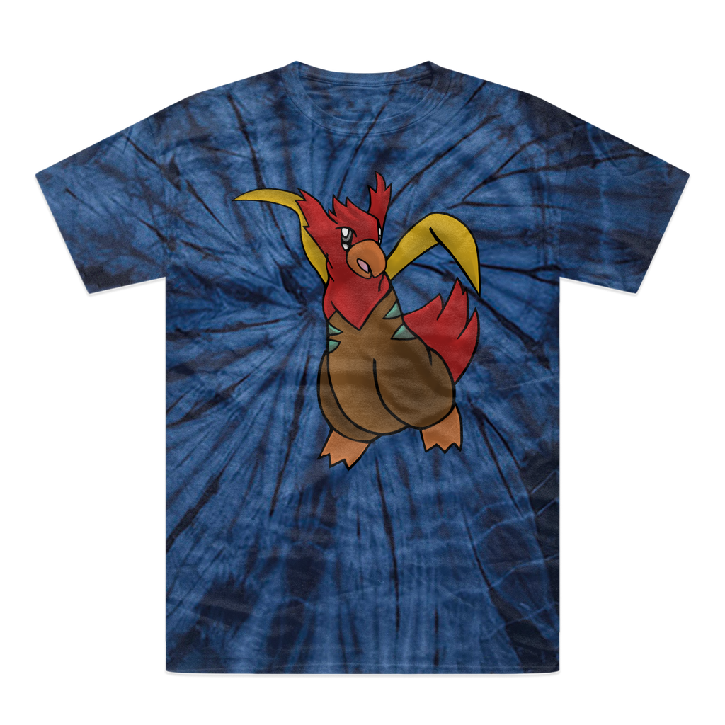 Seagul Tonal Spider Tie-Dye T-Shirt showcasing vibrant colors and unique patterns, made from 100% heavyweight cotton.