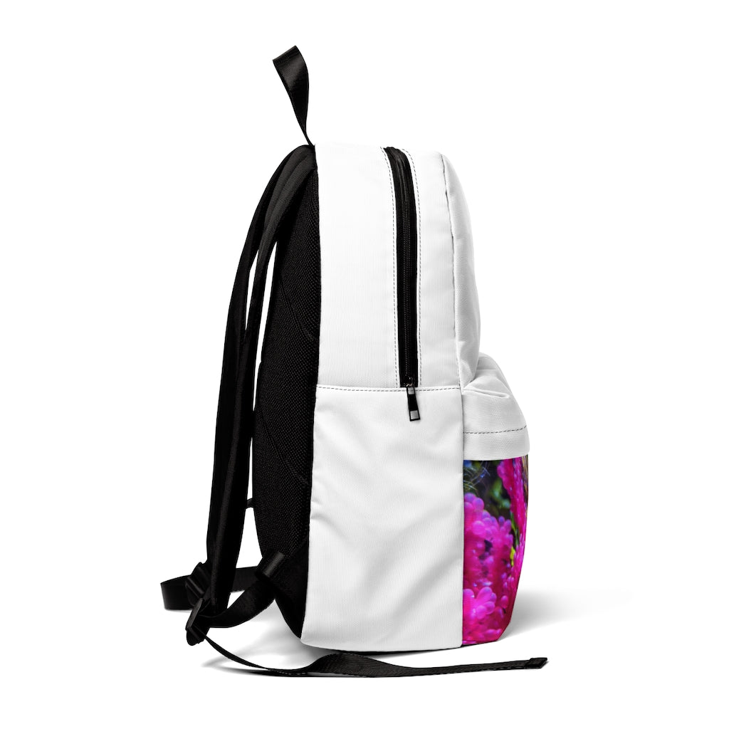 Seahorse Unisex Classic Backpack in vibrant colors, showcasing adjustable straps and durable nylon material.