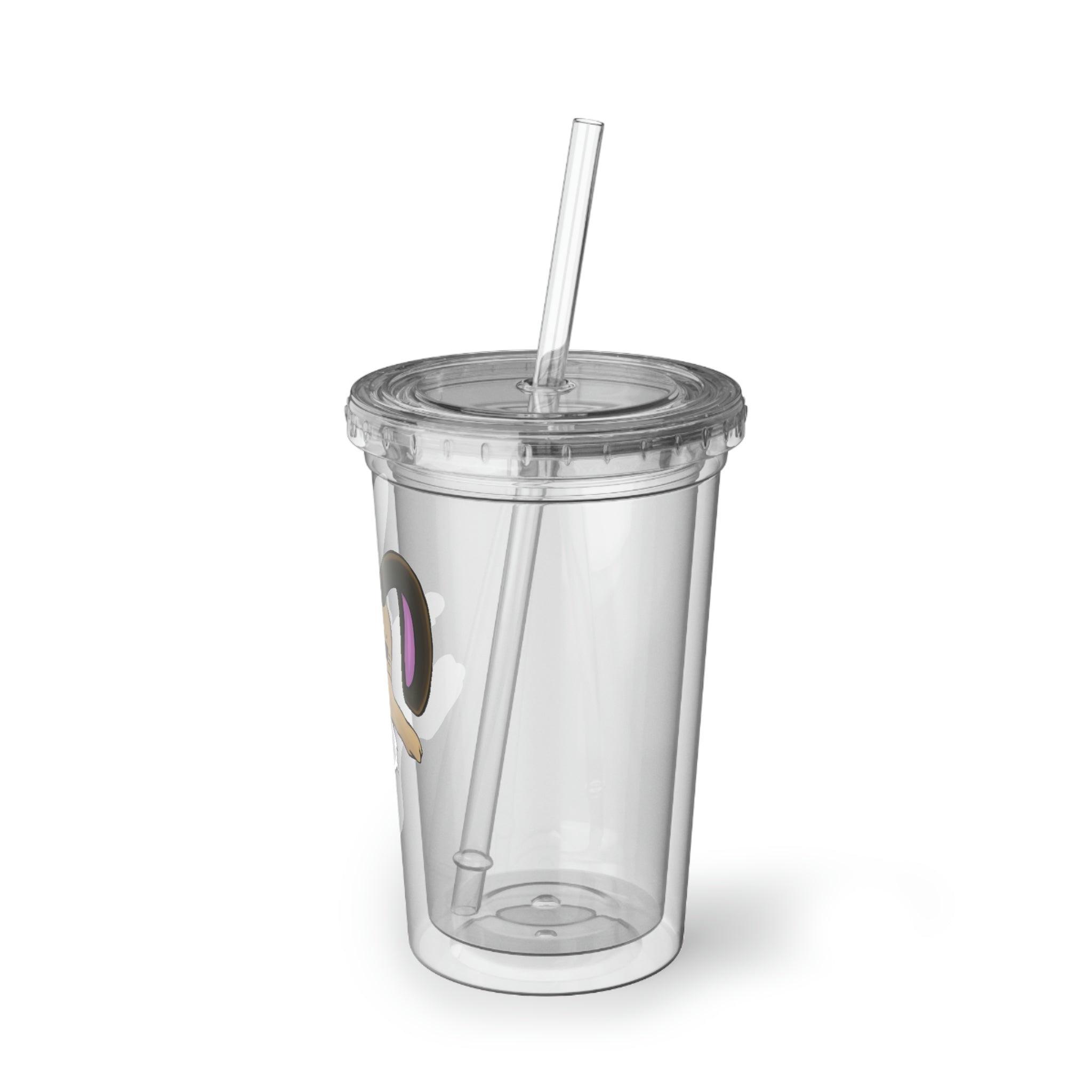 Sentra Suave Acrylic Cup with double-wall insulation, featuring a customizable design and a BPA-free lid and straw.