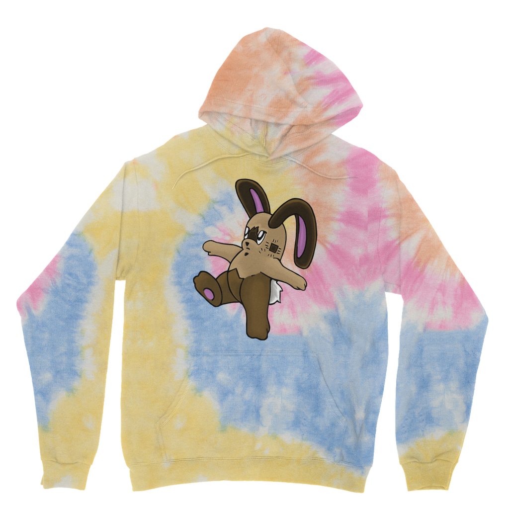 Sentra Tie Dye Hoodie featuring unique tie dye patterns, brushed back fleece, and a kangaroo pouch pocket.